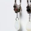 Boucles d'oreilles Agathe argentées – Image 3