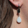 Boucles d'oreilles Agathe argentées – Image 2