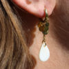 Boucles d'oreilles Agathe dorées – Image 3