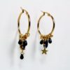 Boucles d'oreilles Luna dorées – Image 4
