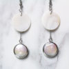 Boucles d'oreilles Téthys argentées